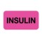 Nevs Label, Insulin 7/8" x 1-5/8" Flr Pink w/Black P-14470 - alternate 1